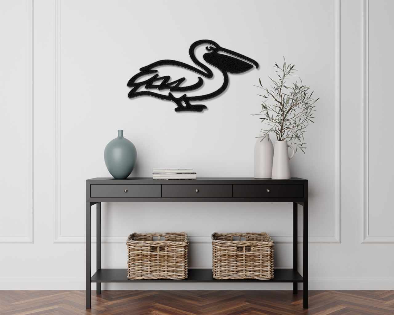 Pelican Metal Wall Art