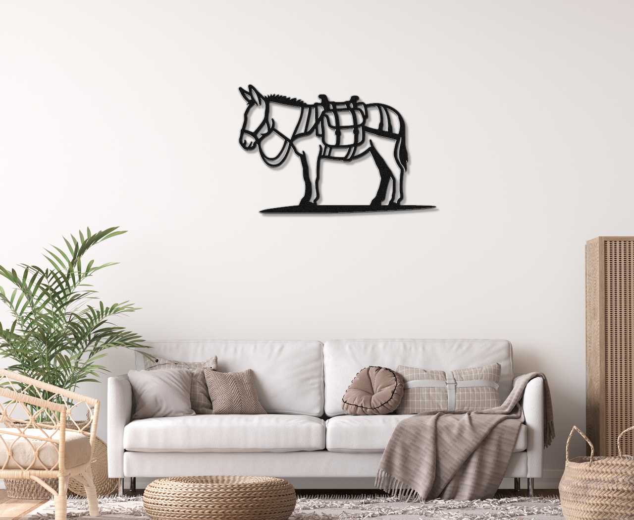 Burro Metal Wall Art