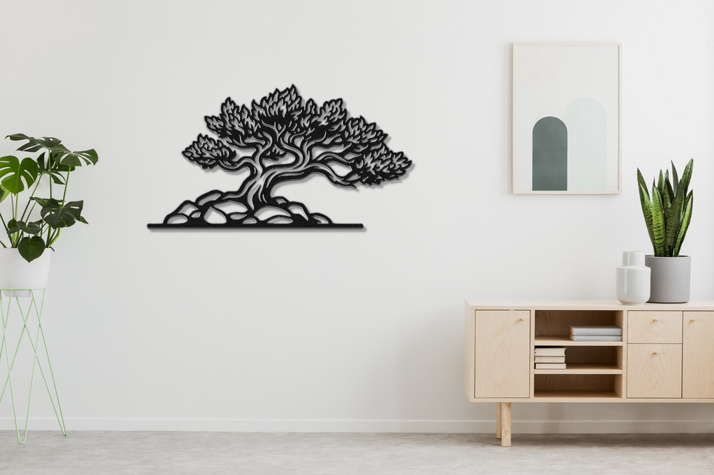 Fire Juniper Tree Metal Wall Art