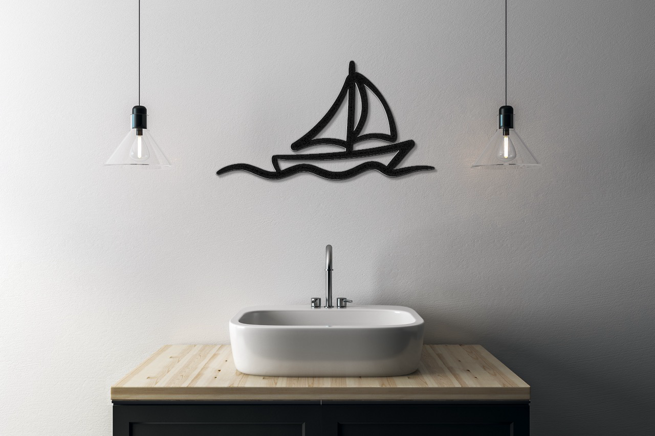 Sailboat Metal Wall Art
