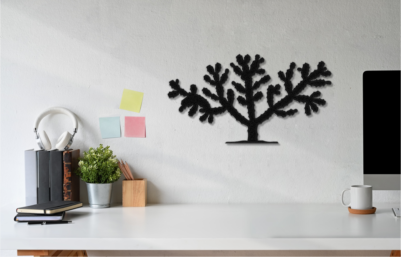 Cholla Cactus Metal Wall Art