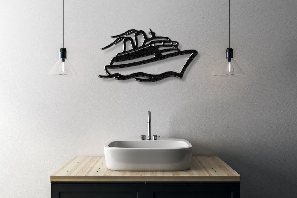 Cruise Ship Metal Wall Art