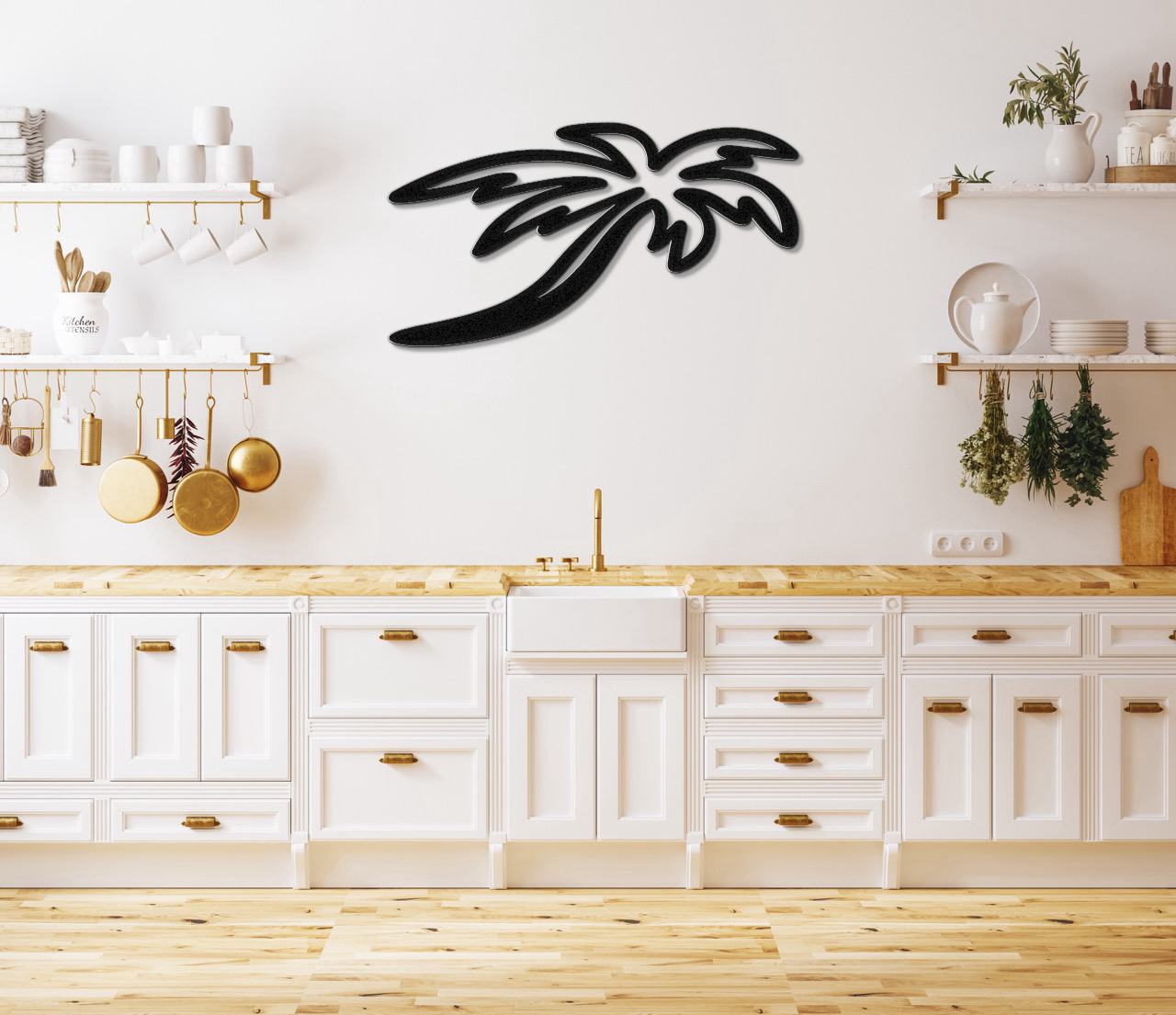 Palm Tree Metal Wall Art
