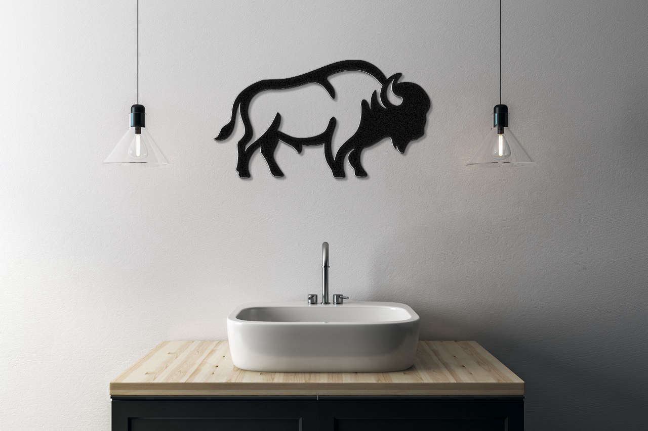 Buffalo Metal Wall Art