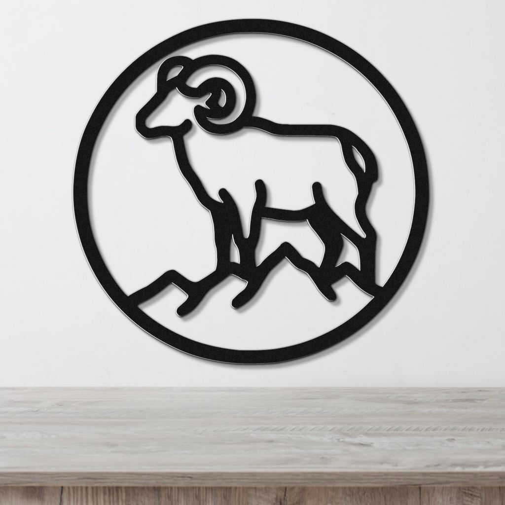 Bighorn Sheep Metal Wall Art