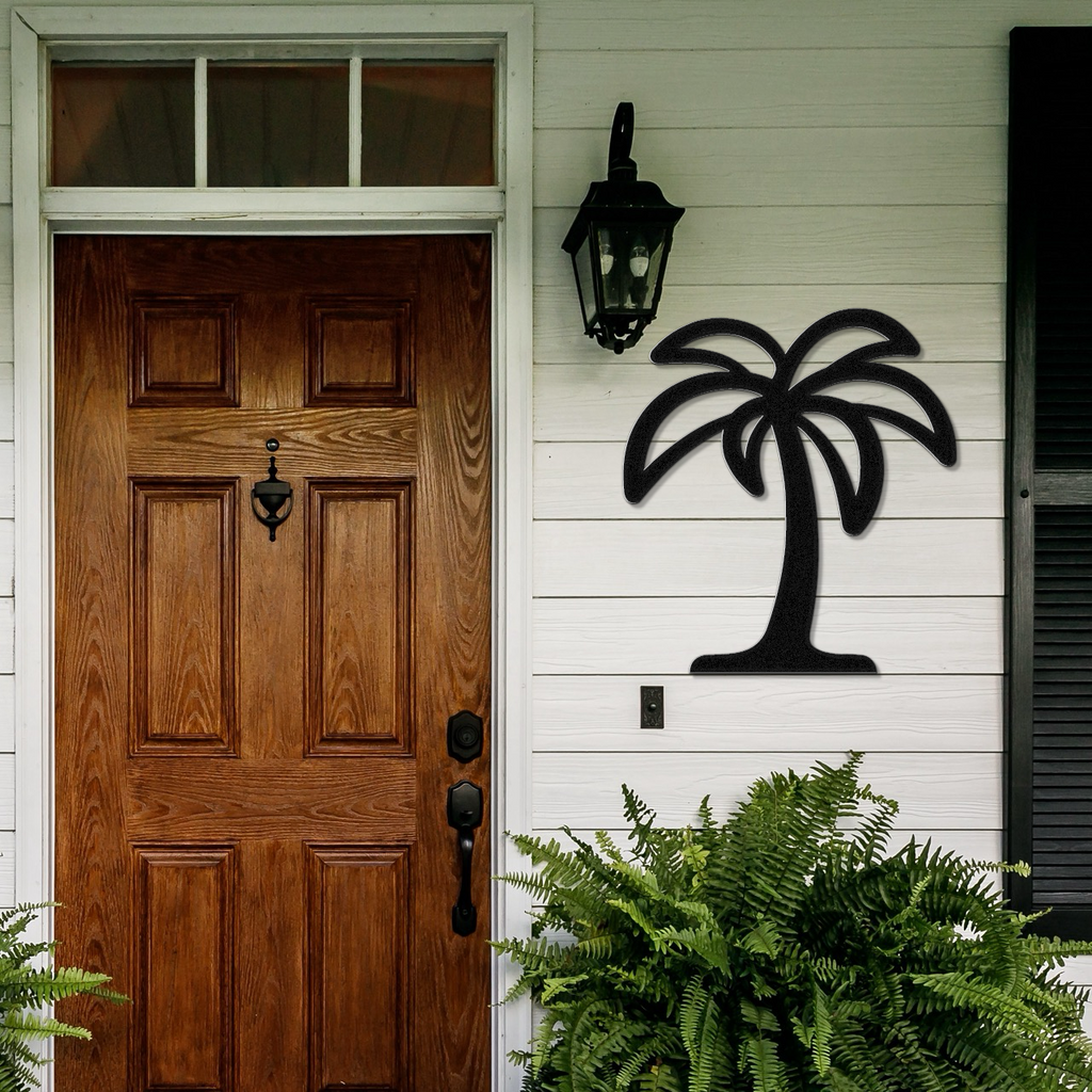 Palm Tree Metal Wall Art