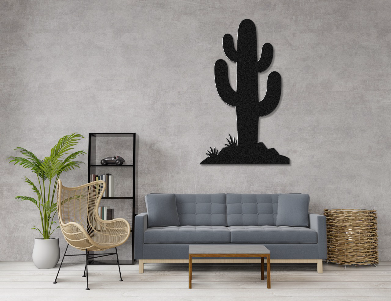 Saguaro cactus Metal Wall Art