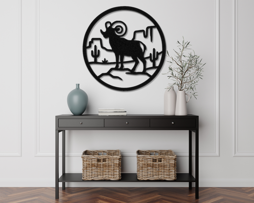Arizona Bighorn Sheep Metal Wall Art