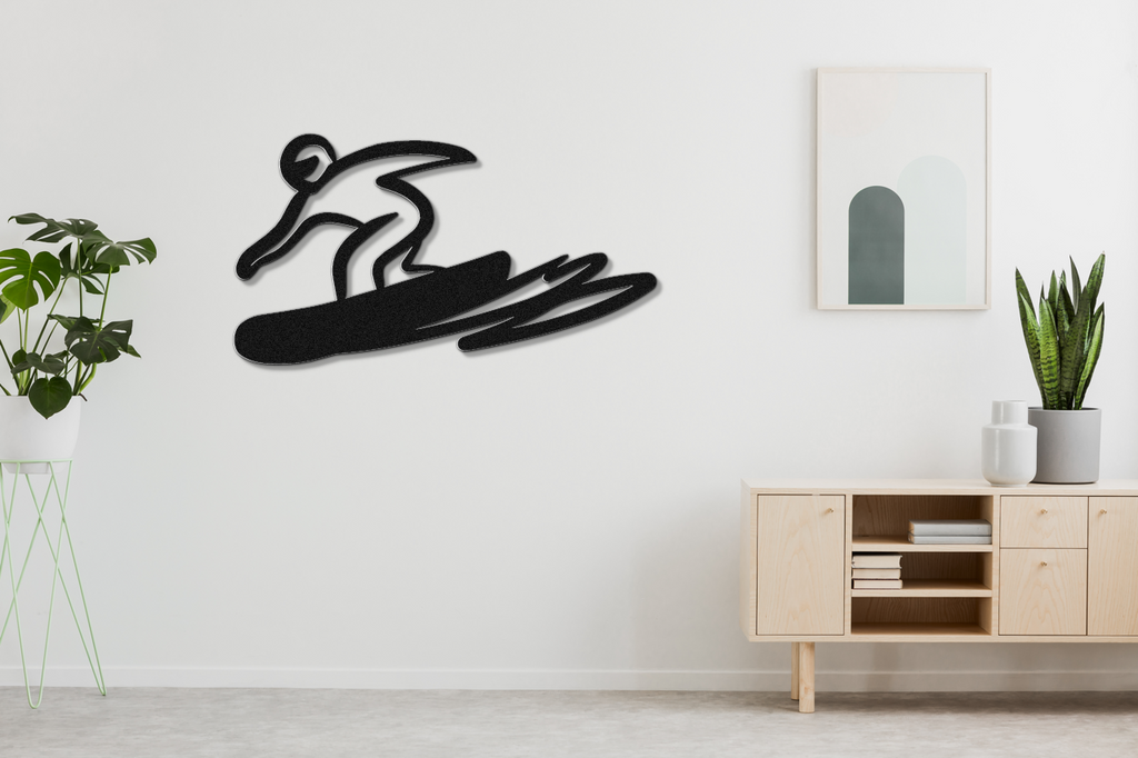 Snowboarding Metal Wall Art