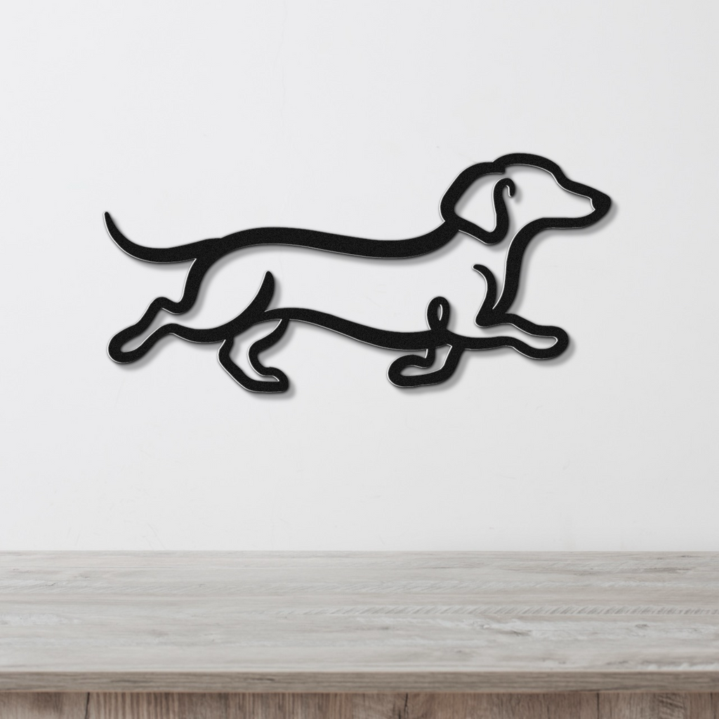 Dachshund Metal Wall Art