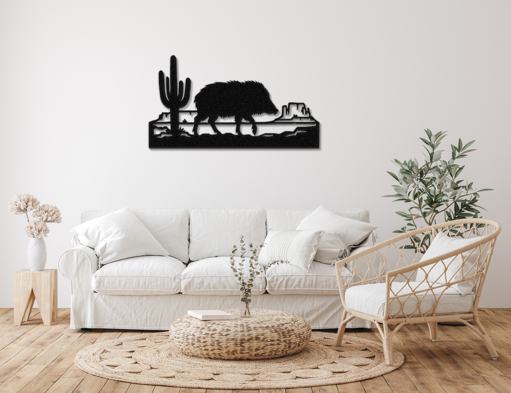 Javelina Metal Wall Art