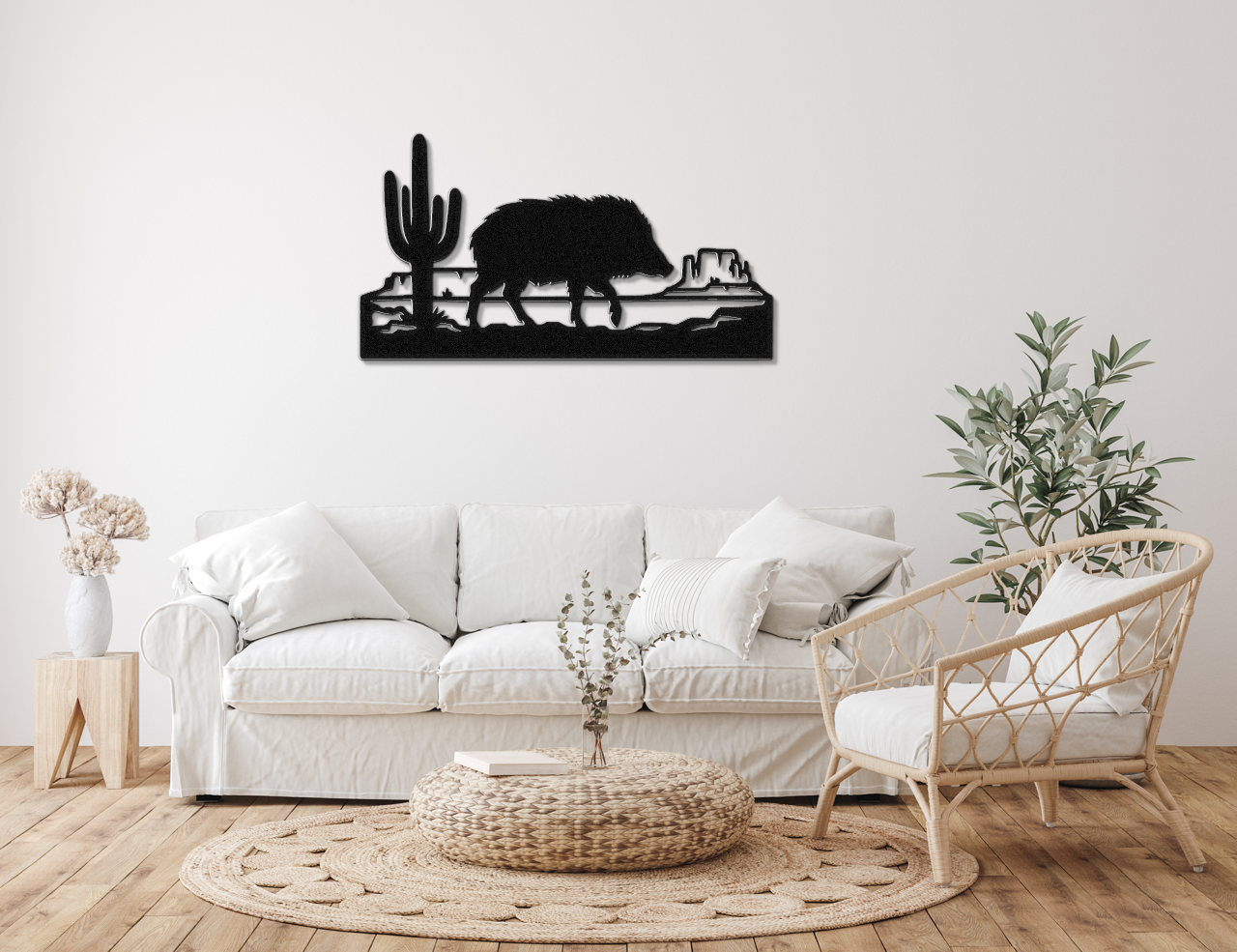 Javelina Metal Wall Art