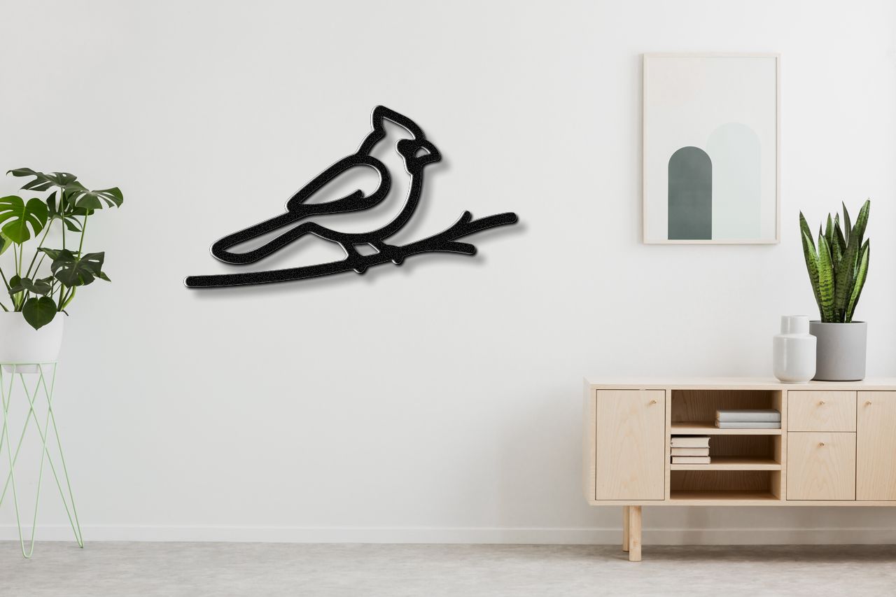 Cardinal Metal Wall Art