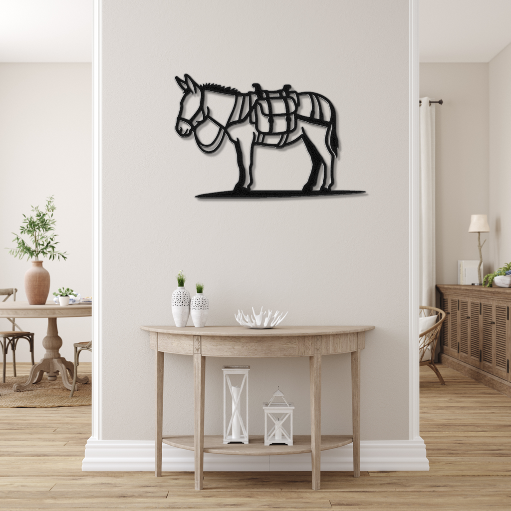 Burro Metal Wall Art