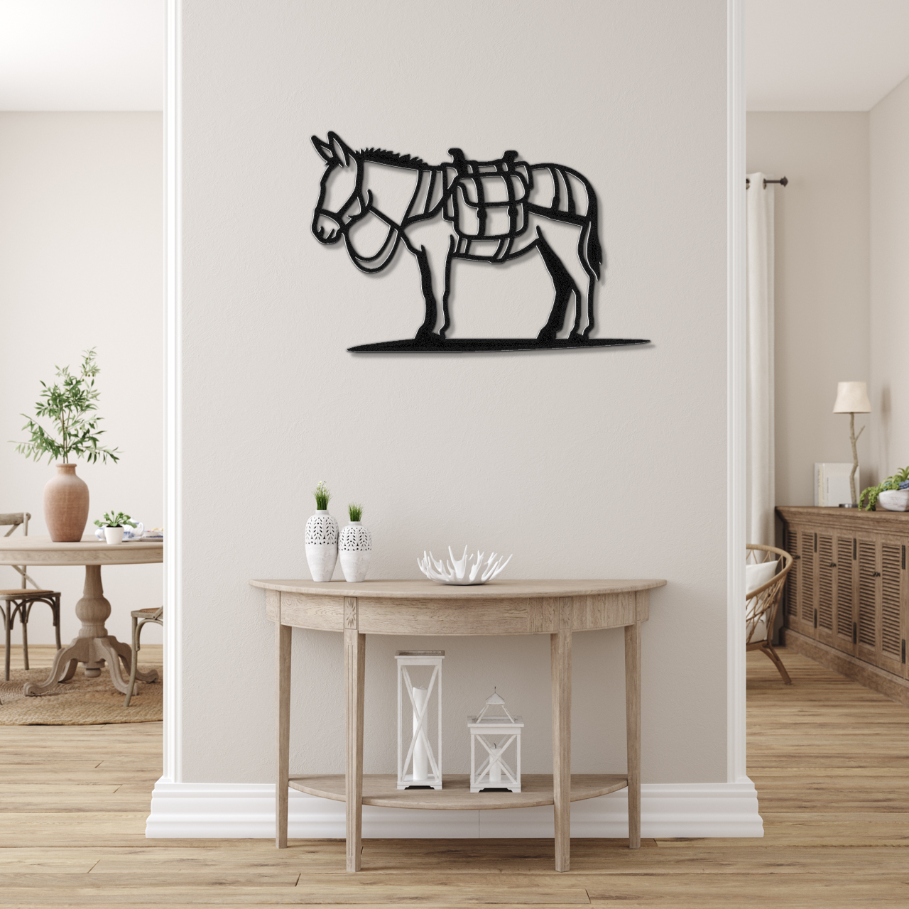 Burro Metal Wall Art