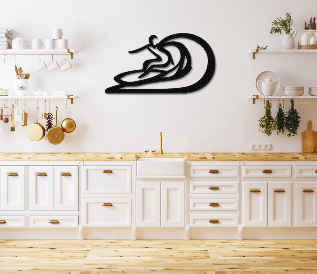 Surfer Metal Wall Art
