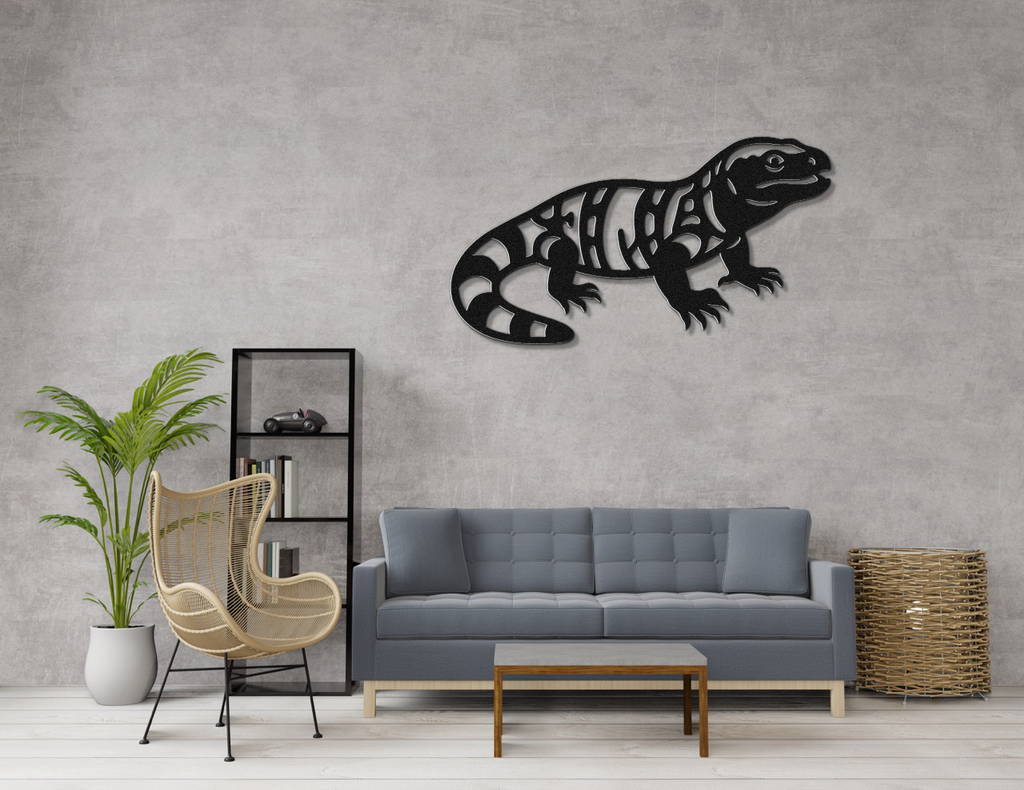 Gila Monster Metal Wall Art