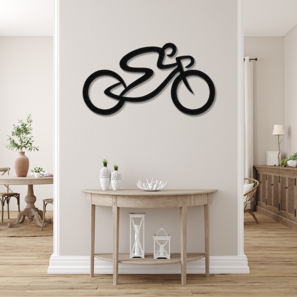 Cycling Metal Wall Art