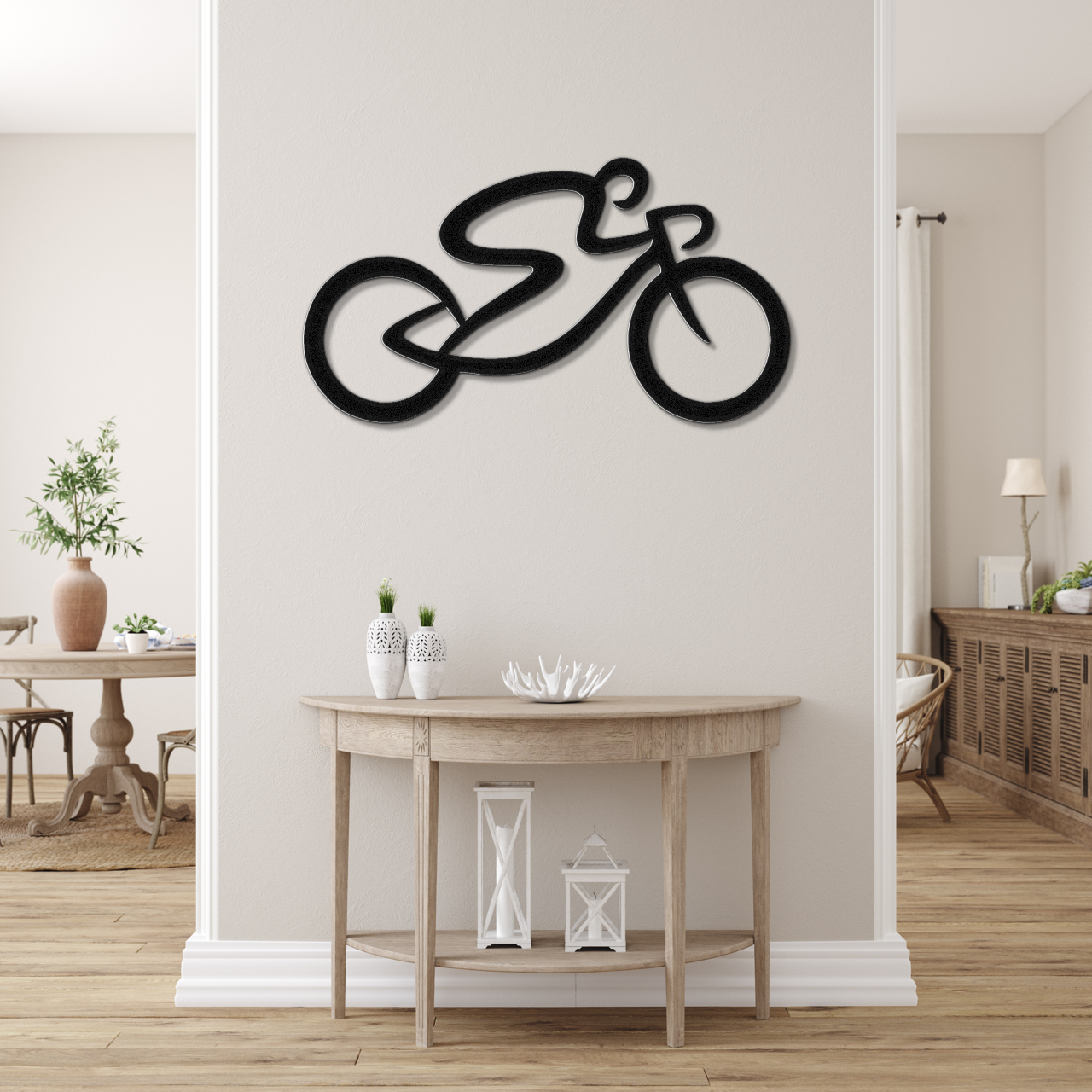 Cycling Metal Wall Art