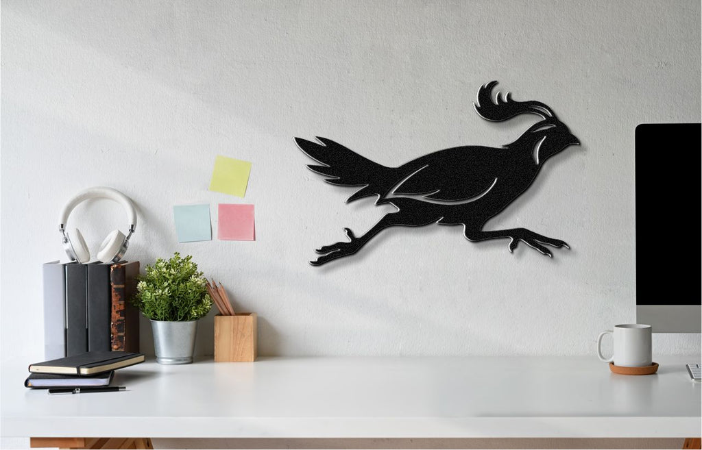 Running Quail Metal Wall Art