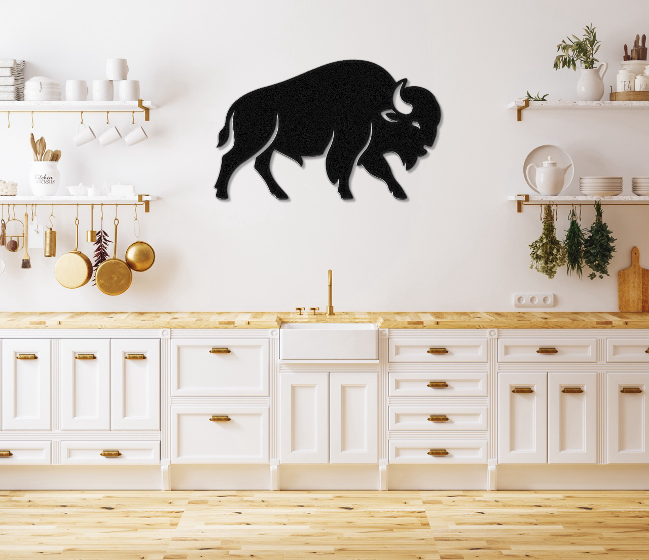 Buffalo Metal Wall Art