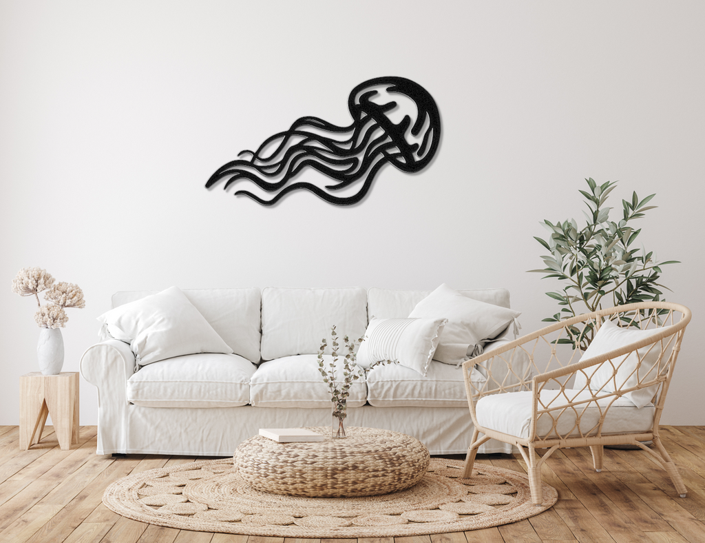 Jellyfish Metal Wall Art