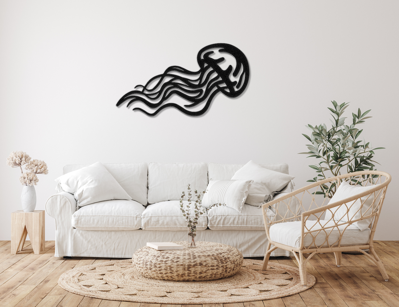 Jellyfish Metal Wall Art