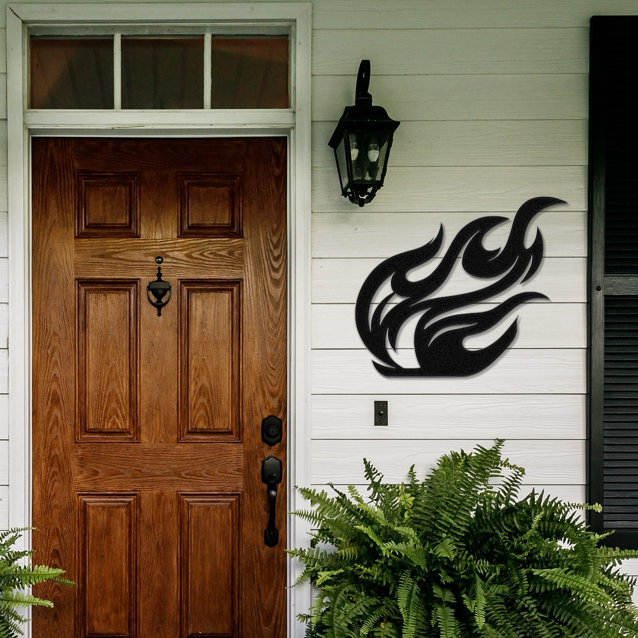 Abstract Fire Metal Wall Art
