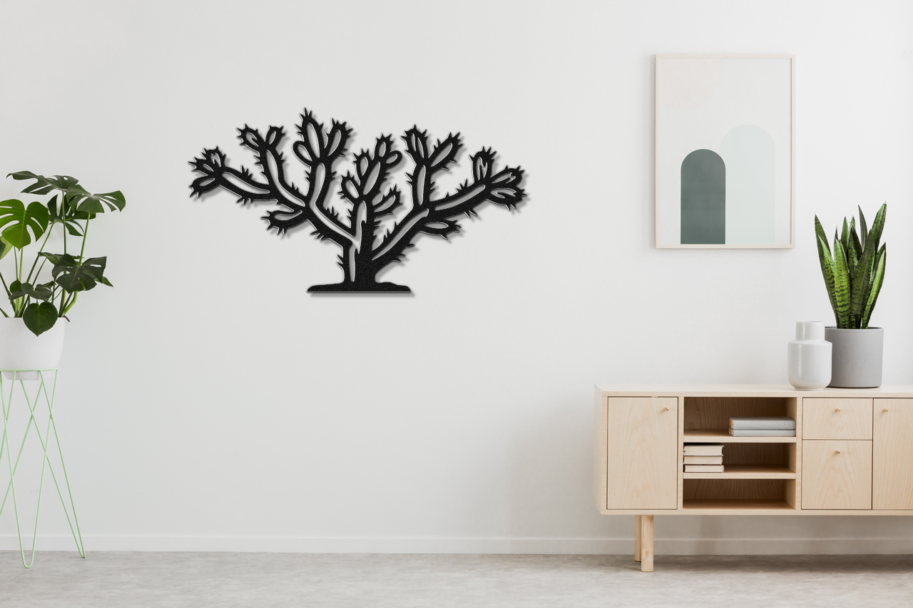 Cholla Cactus Metal Wall Art