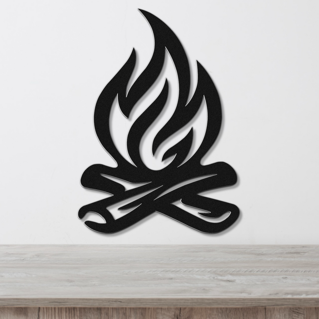 Campfire Metal Wall Art
