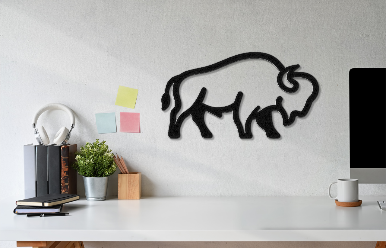 Buffalo Metal Wall Art