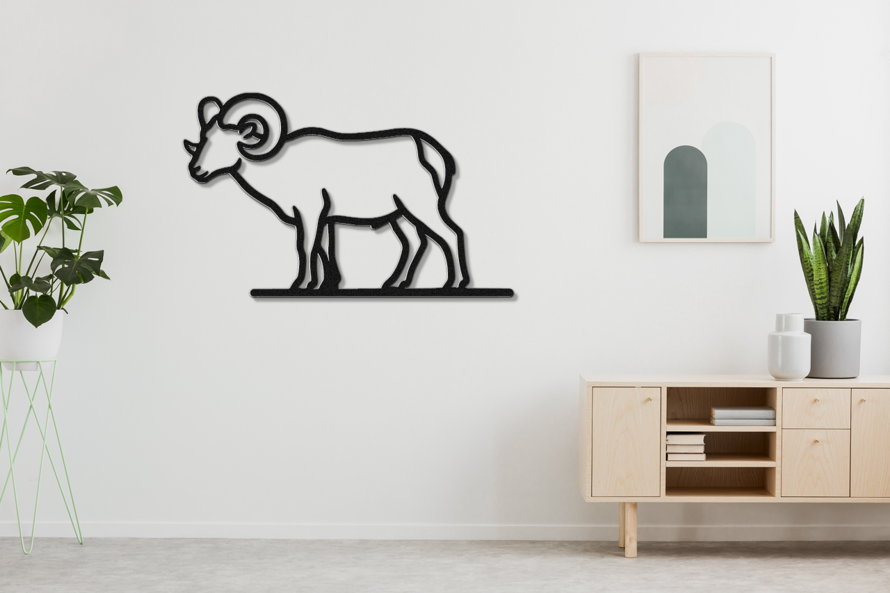 Bighorn Sheep Metal Wall Art