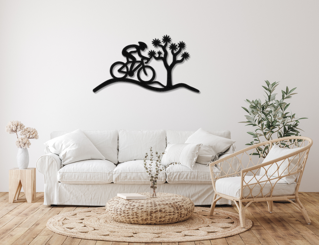 Joshua Tree Cycling Metal Wall Art