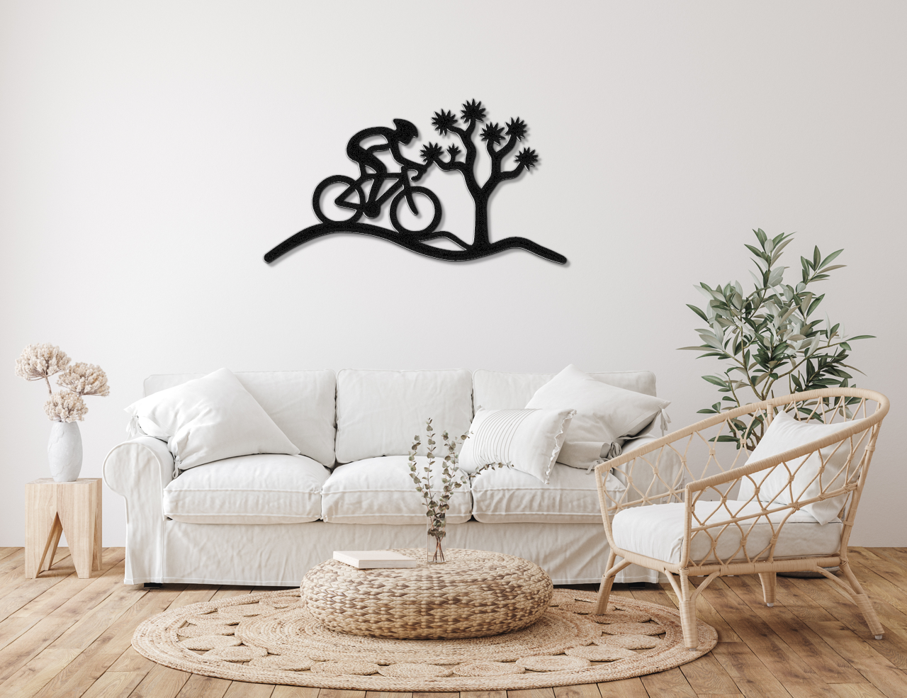 Joshua Tree Cycling Metal Wall Art