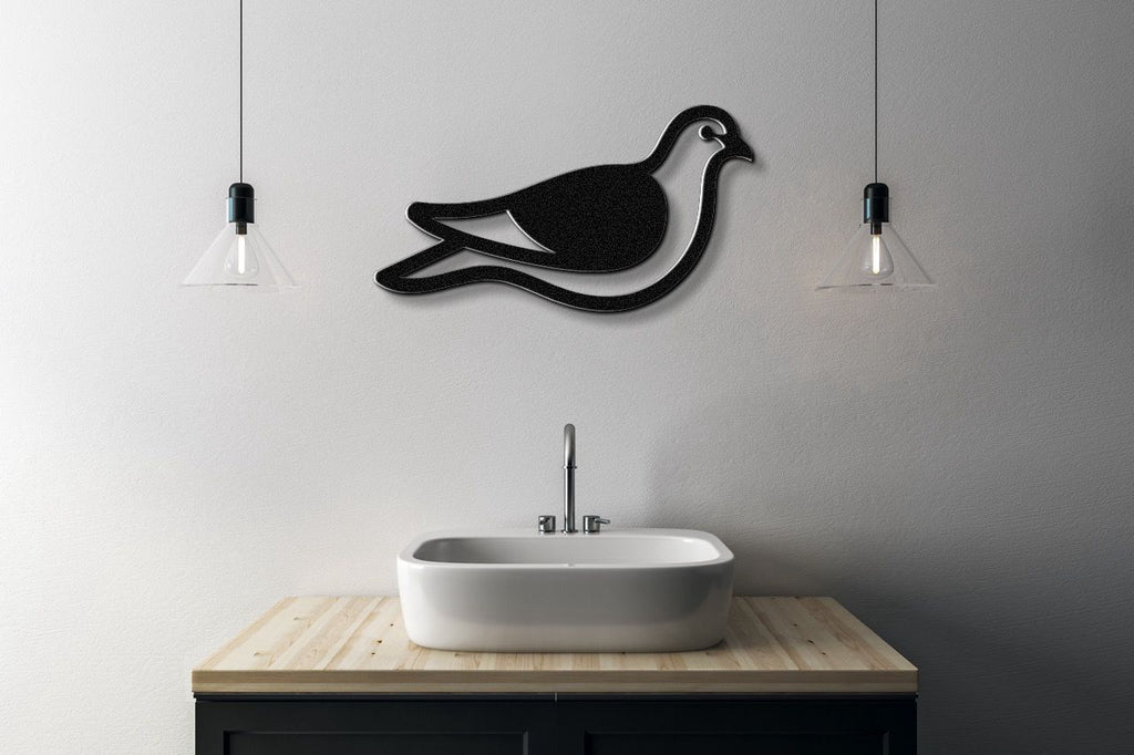 Pigeon Metal Wall Art