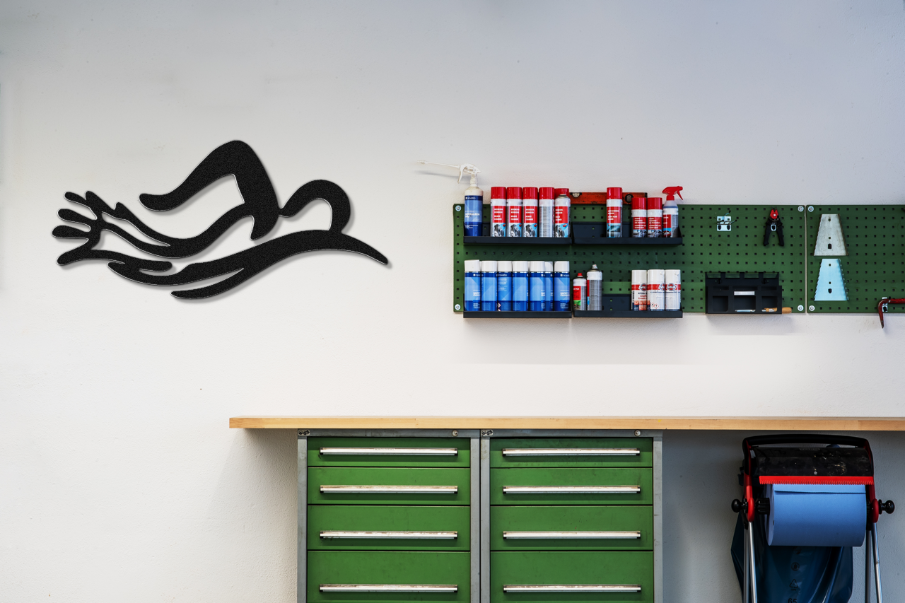 Swimmer Metal Wall Art