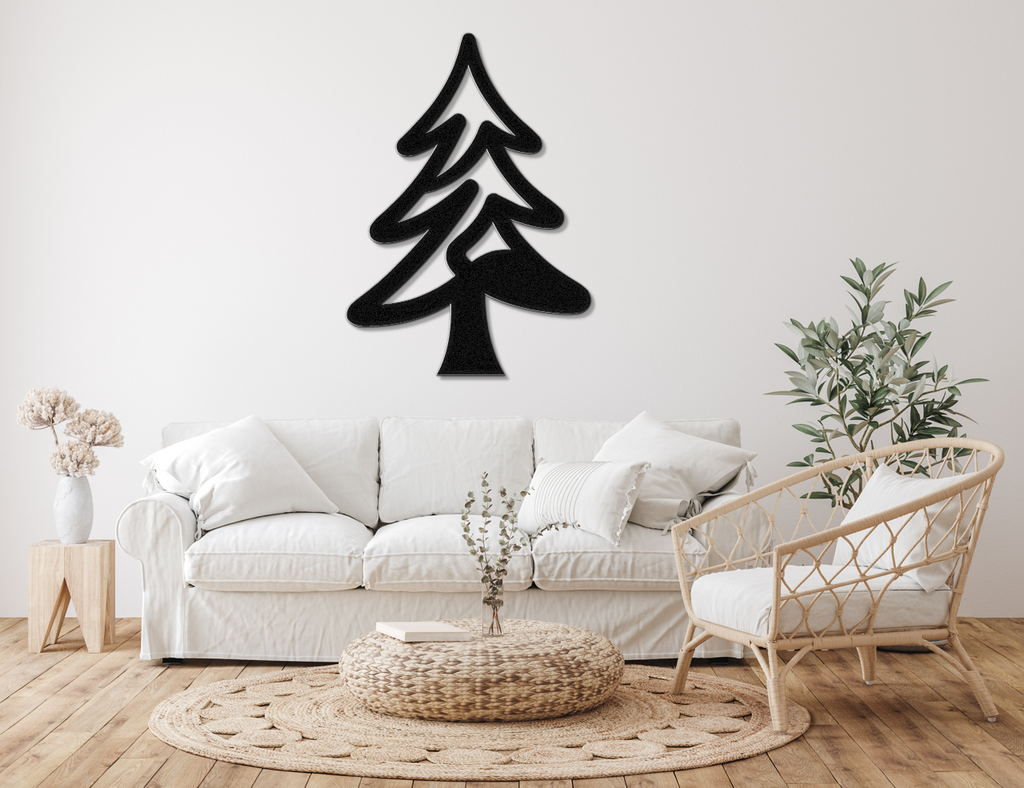 Pine Tree Metal Wall Art