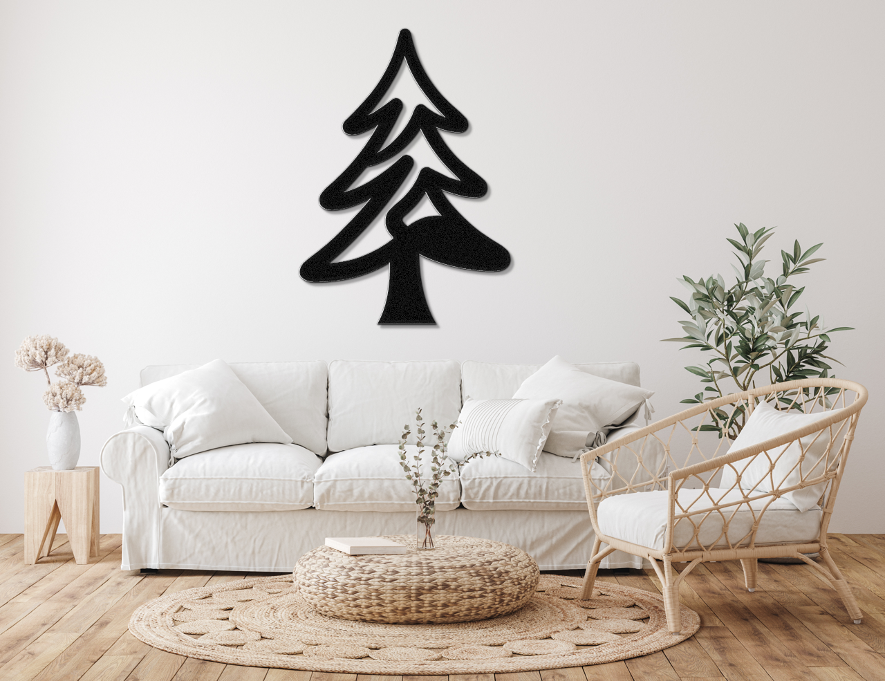 Pine Tree Metal Wall Art