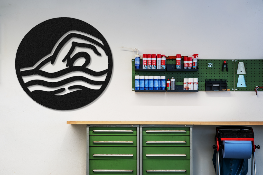 Swimmer Metal Wall Art