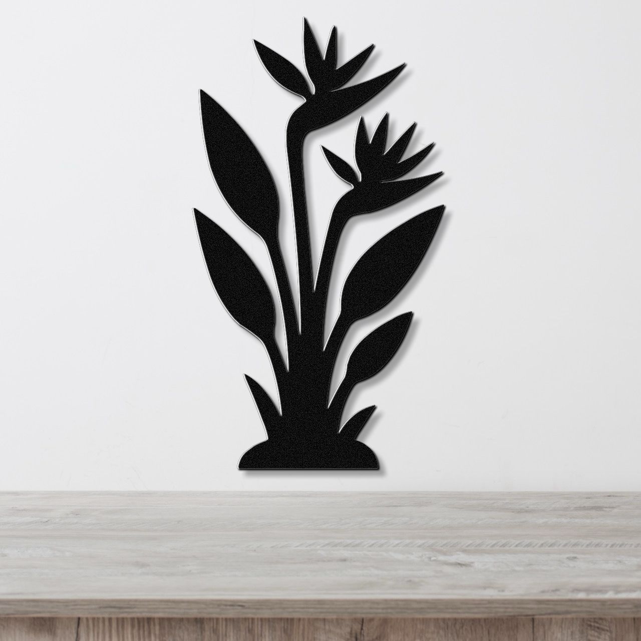 Bird of Paradise Plant Metal Wall Art