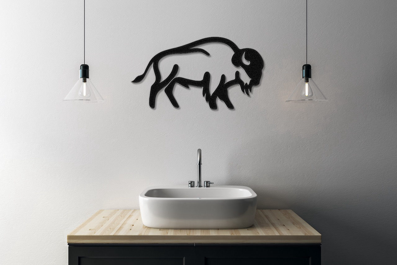 Buffalo Metal Wall Art