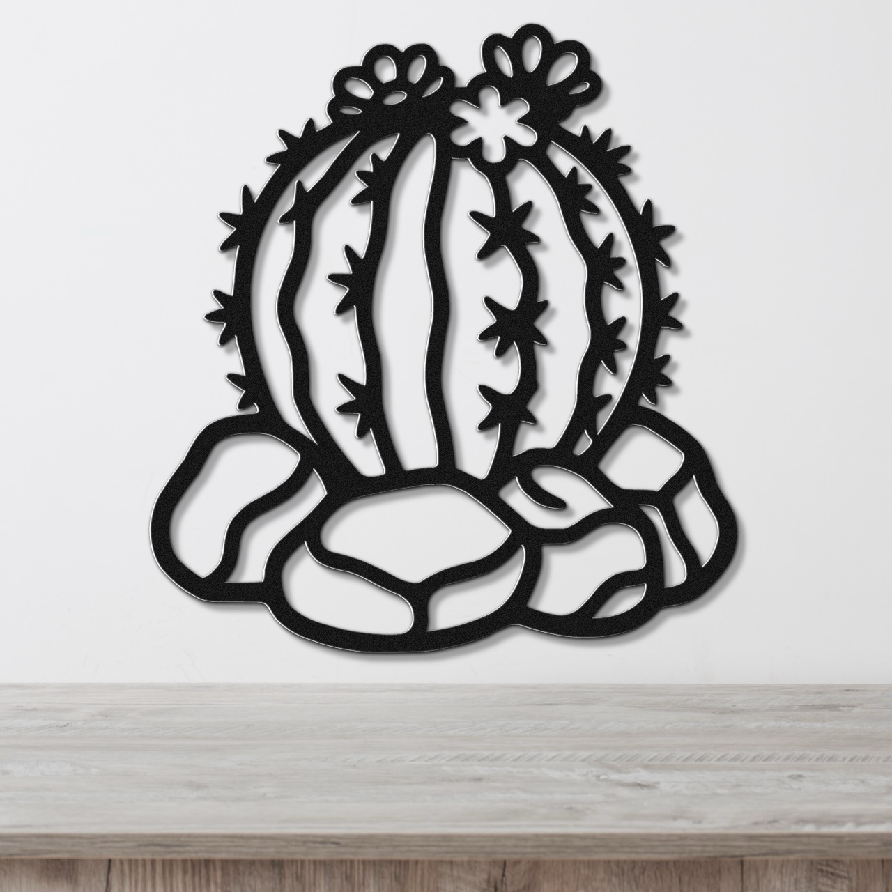 Barrel Cactus Metal Wall Art