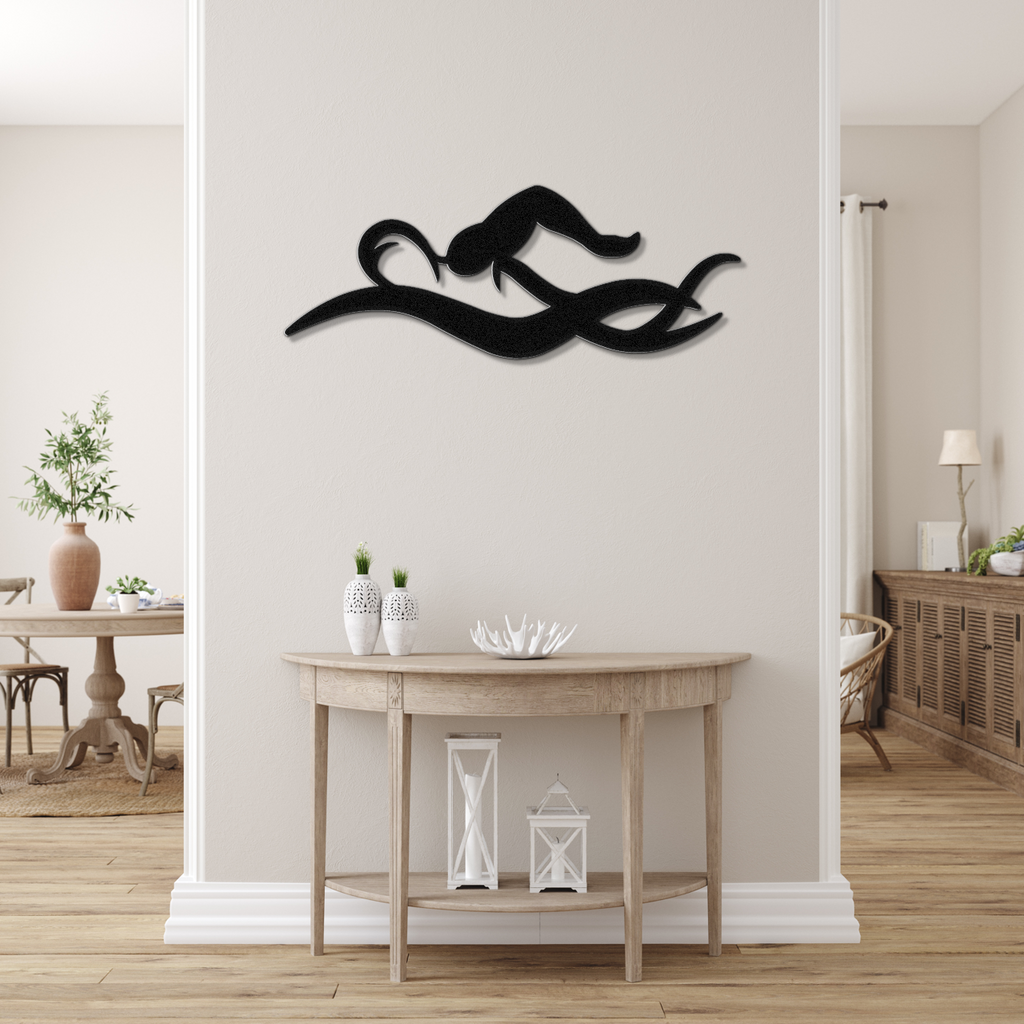 Swimmer Metal Wall Art