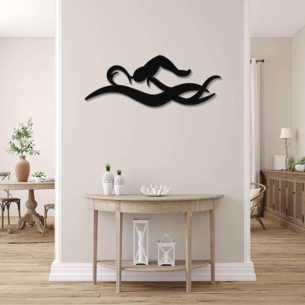 Swimmer Metal Wall Art