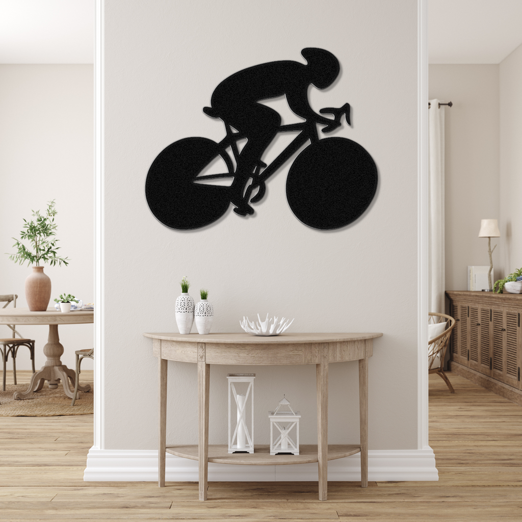 Cycling Metal Wall Art