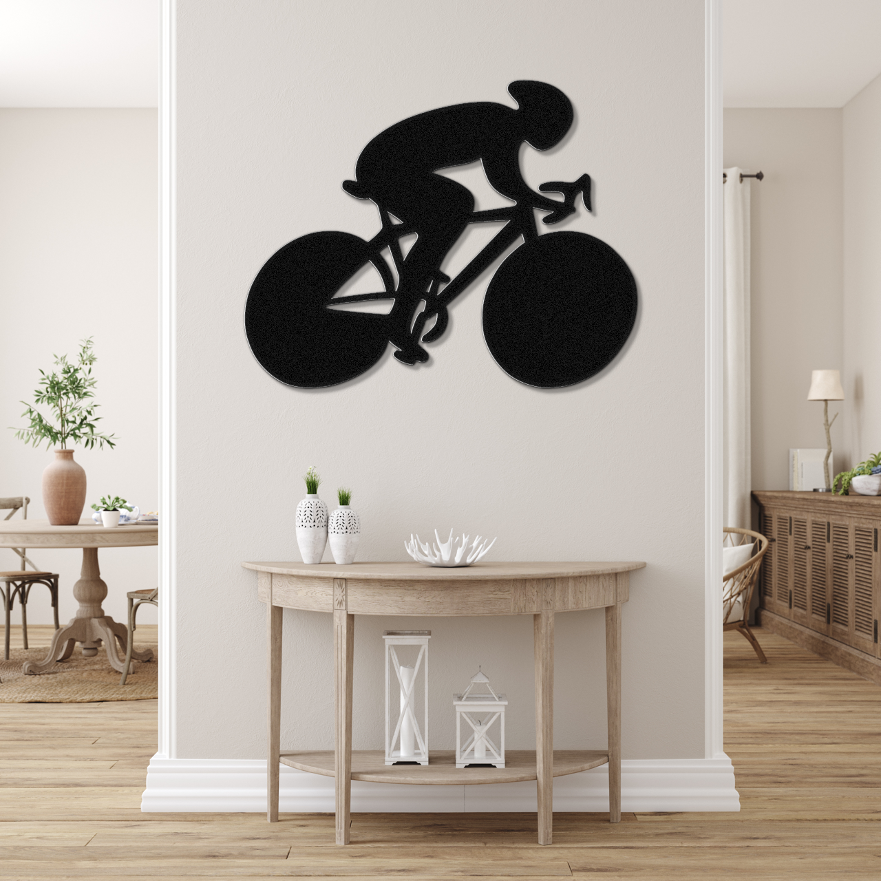 Cycling Metal Wall Art