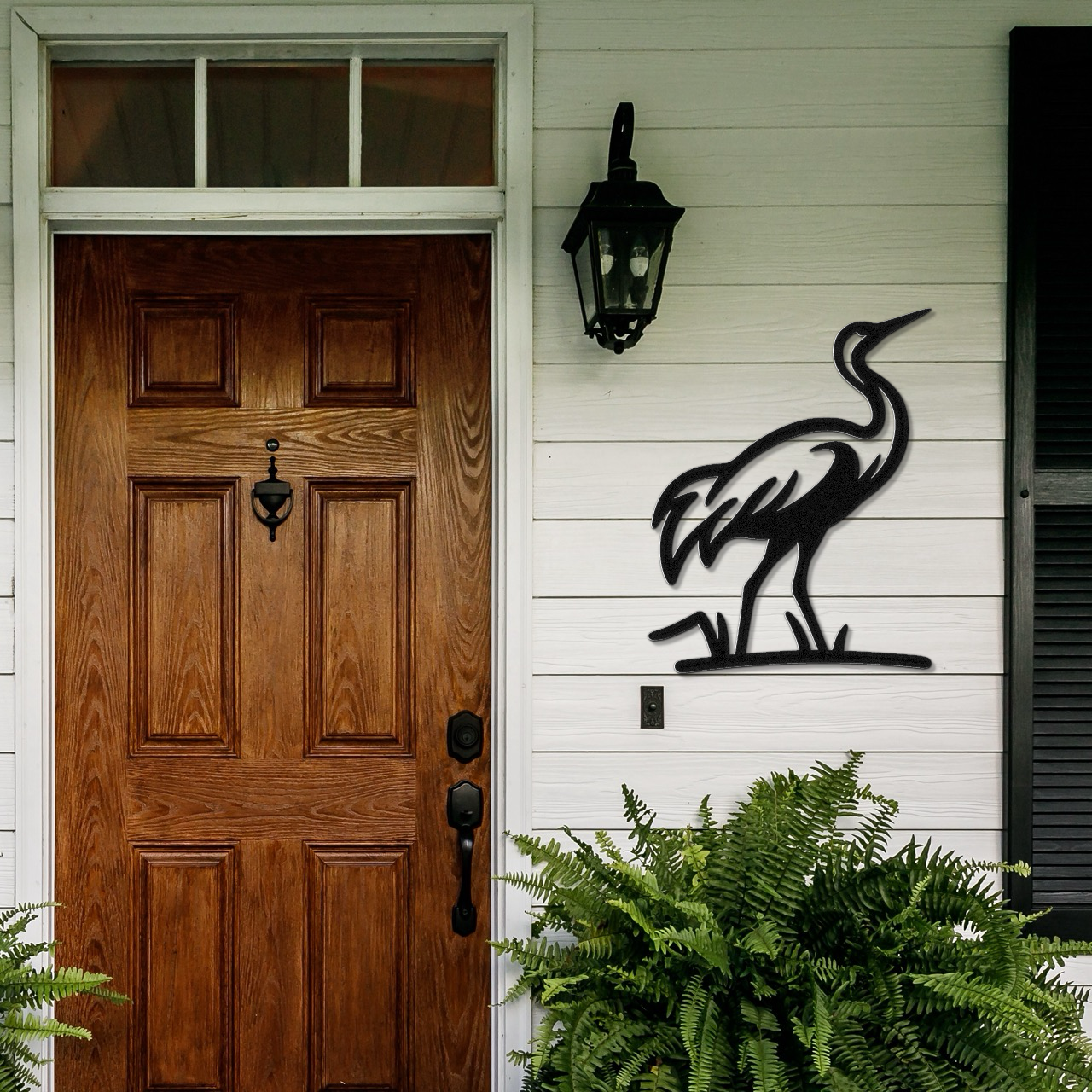 Crane Metal Wall Art