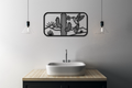 Hummingbird and Saguaro Metal Wall Art