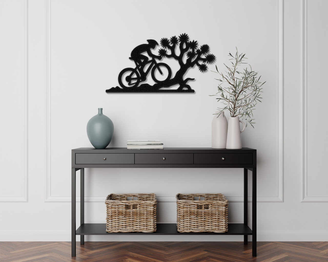 Joshua Tree Cycling Metal Wall Art