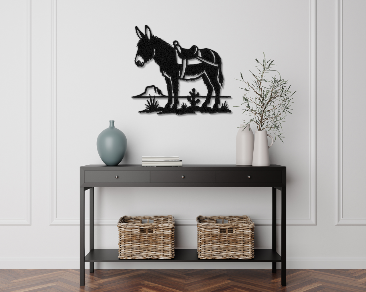 Burro Metal Wall Art